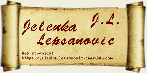 Jelenka Lepšanović vizit kartica